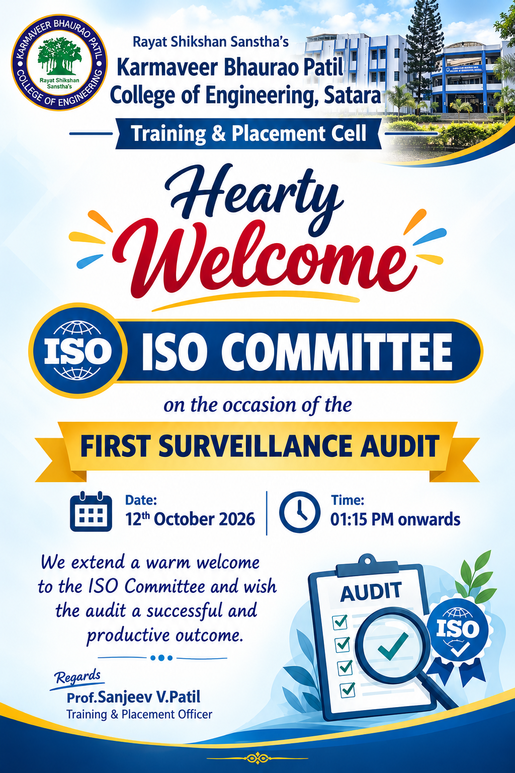 Hearty Welocme to ISO Certification COmmittee