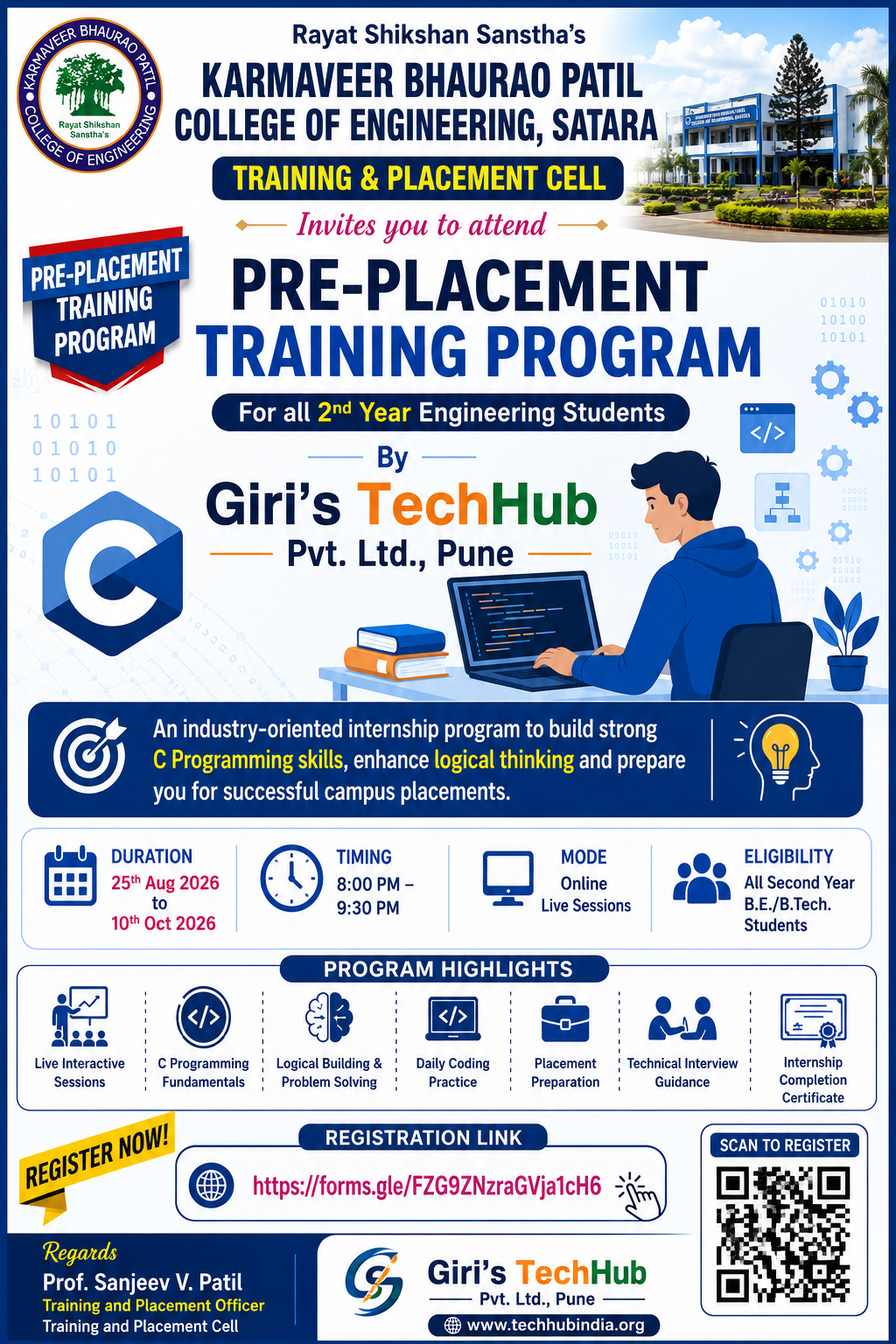 Registration Link https://forms.gle/FZG9ZNzraGVja1cH6