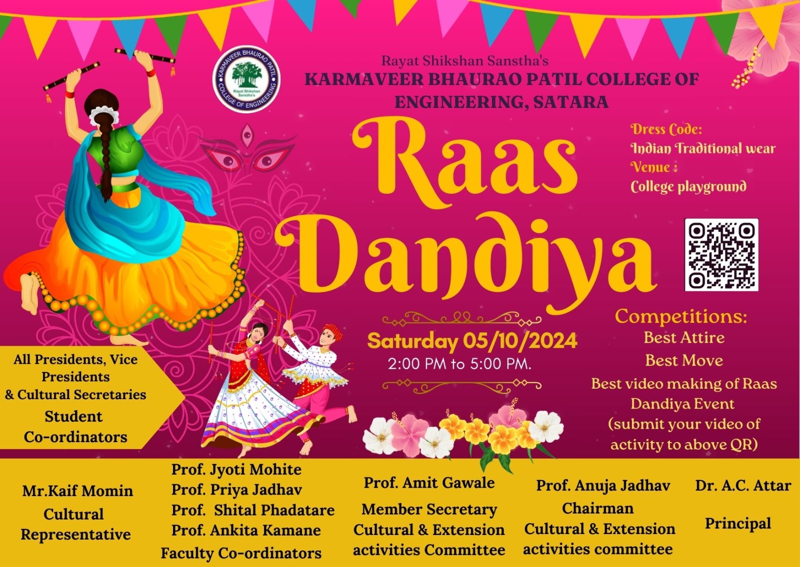 Cultural Event- Raas Dandiya 5/10/2024